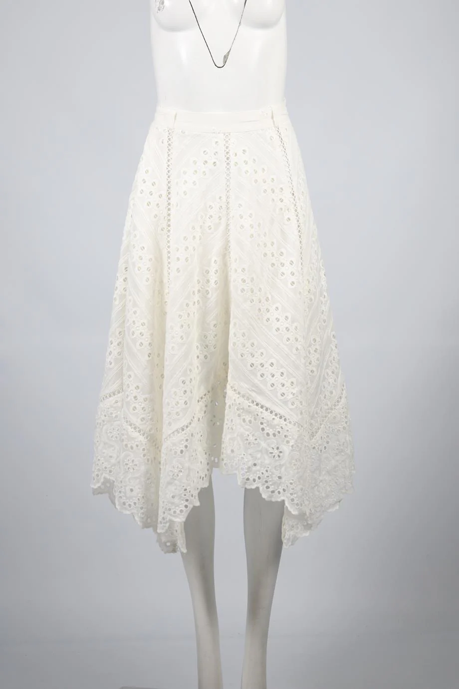 ZIMMERMANN COTTON AND SILK BLEND MIDI SKIRT UK 8 - Image 2
