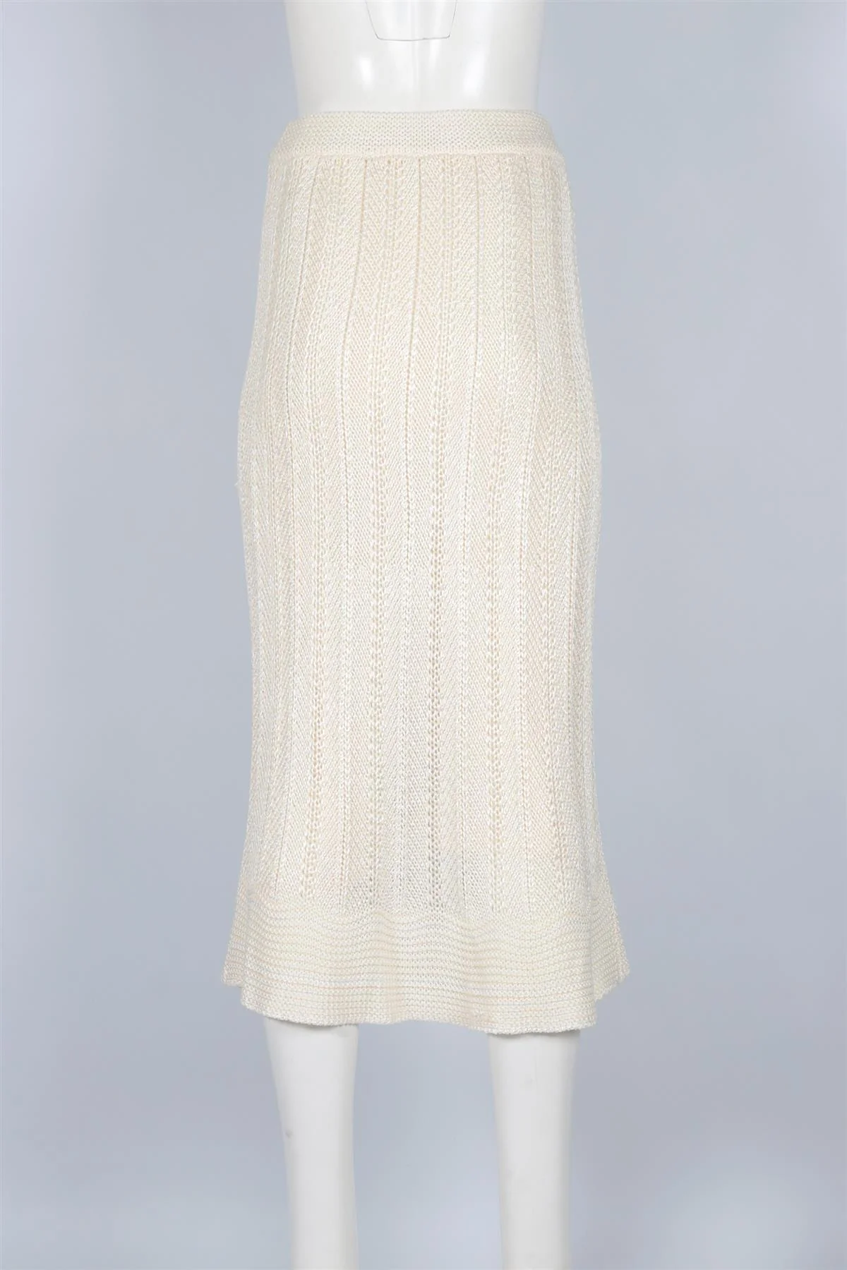 ZIMMERMANN CREAM CROCHET MAXI SKIRT UK 10 - Image 4
