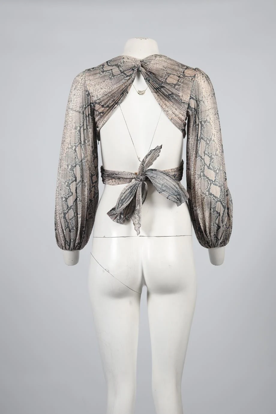 ZIMMERMANN CROPPED COTTON BLEND TOP UK 8 - Image 4