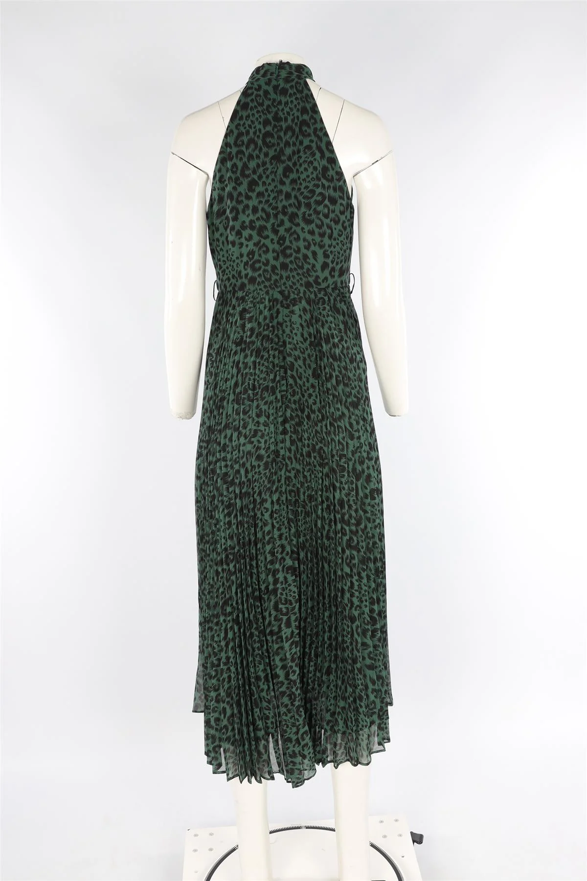 ZIMMERMANN GREEN CHIFFON MAXI DRESS UK 10 - Image 4