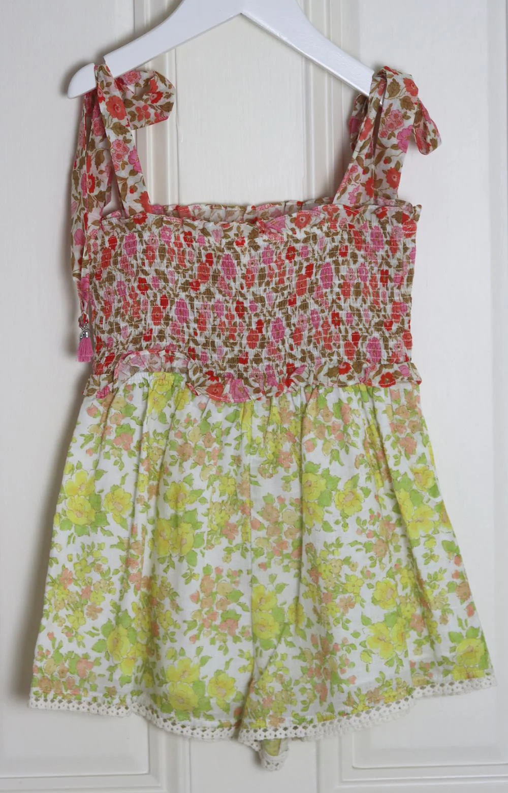 ZIMMERMANN KIDS GIRLS FLORAL COTTON PLAYSUIT 6 YEARS - Image 3