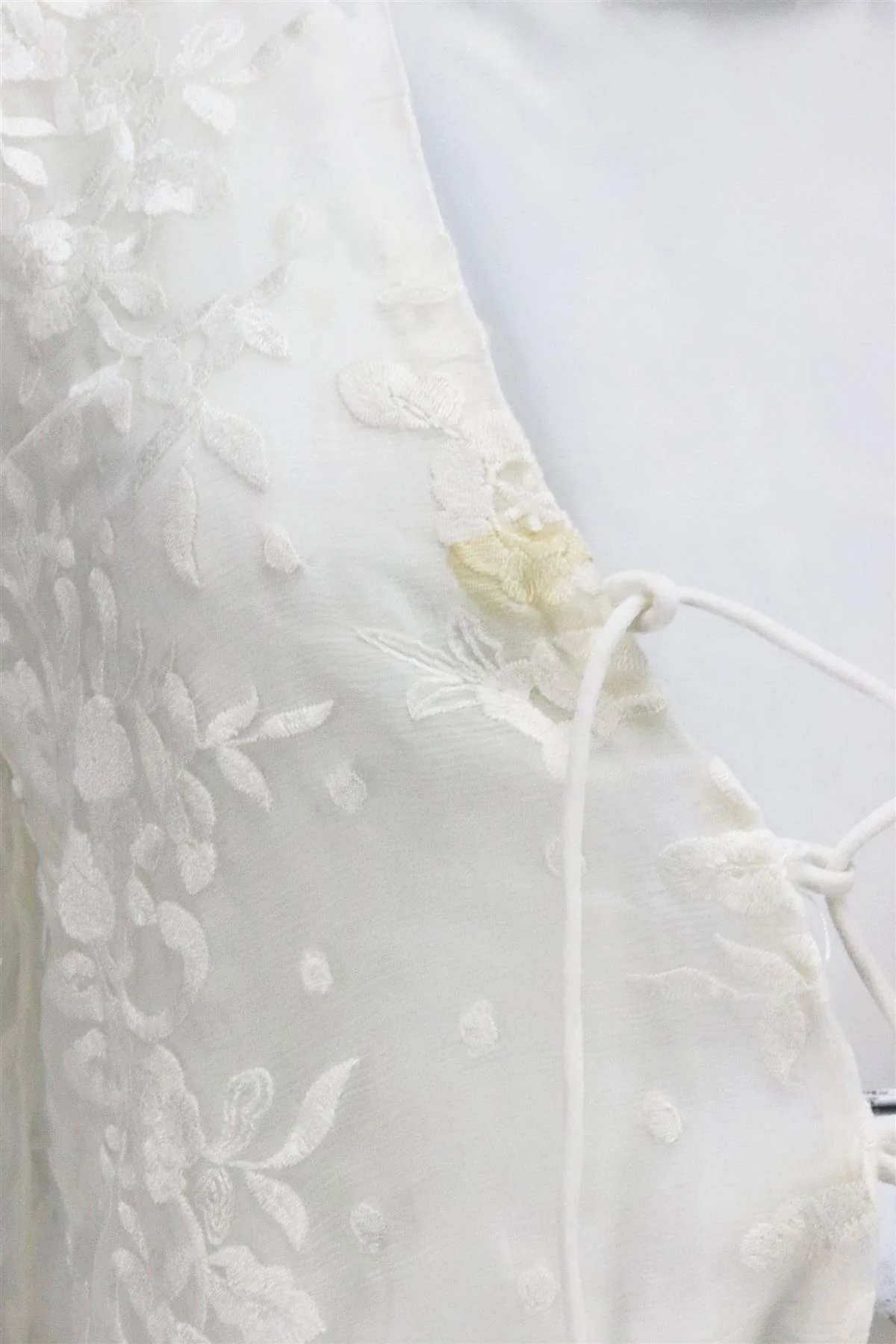 ZIMMERMANN LUCIA LACE UP EMBROIDERED SILK GEORGETTE PLAYSUIT UK 8 - Image 11