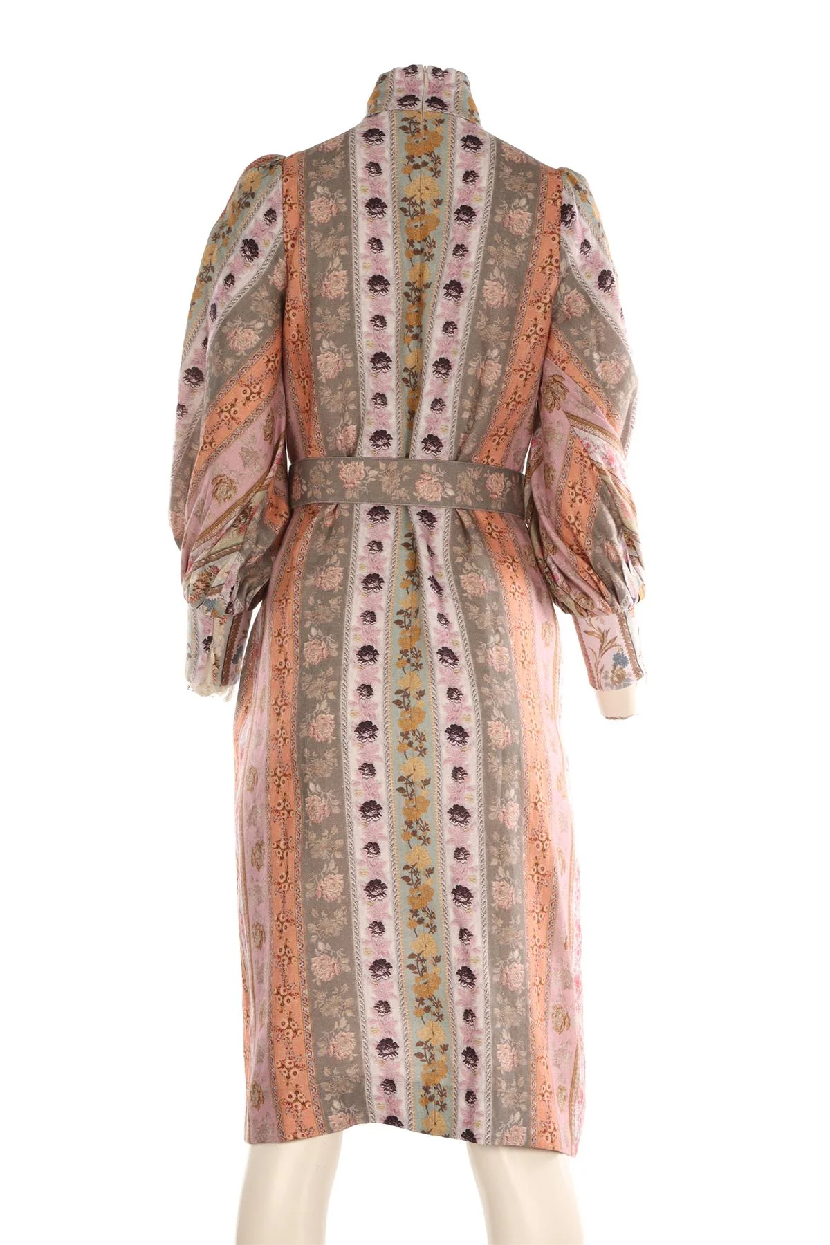 ZIMMERMANN MULTI LINEN MIDI DRESS 0 UK 8 - Image 4