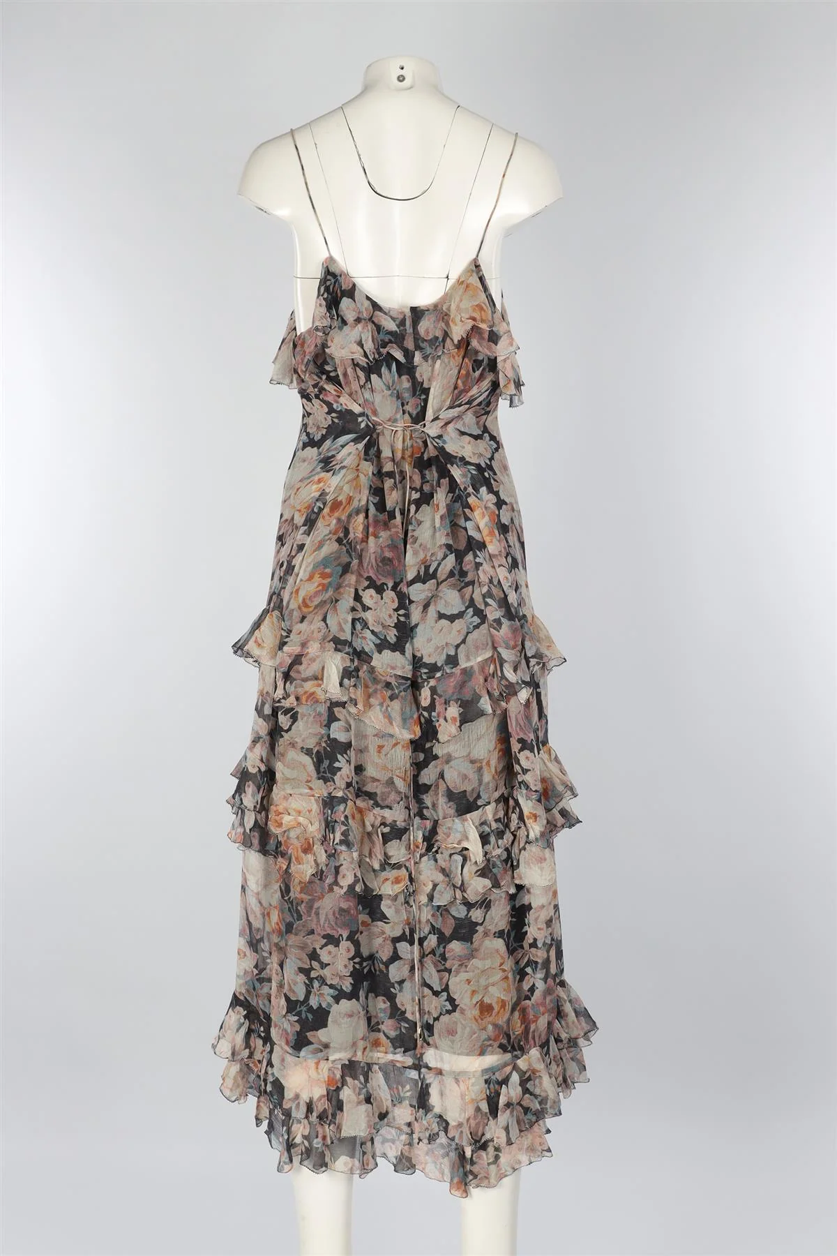 ZIMMERMANN MULTI SILK MAXI DRESS 3 UK 14 - Image 4