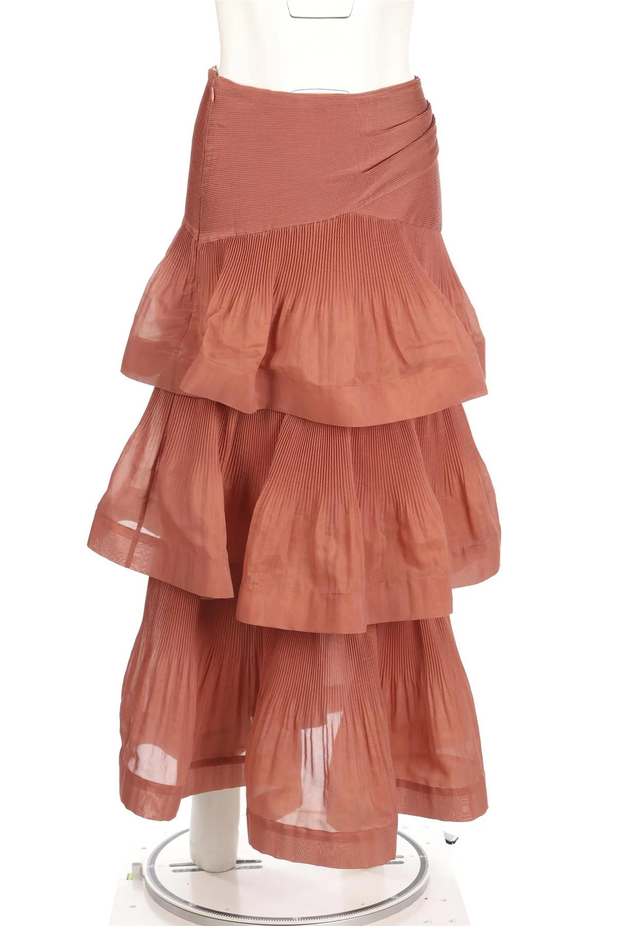 ZIMMERMANN PINK ORGANZA MAXI SKIRT UK 10 - Image 2