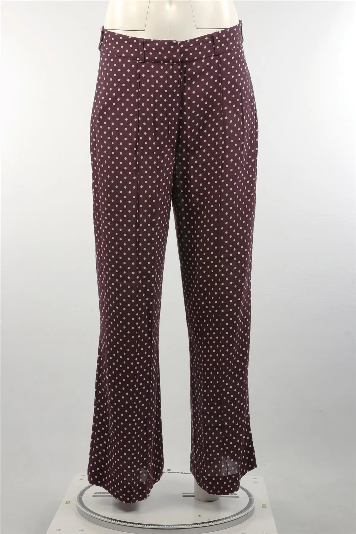 ZIMMERMANN PURPLE CREPE WIDE LEG PANTS UK 8 - Image 2