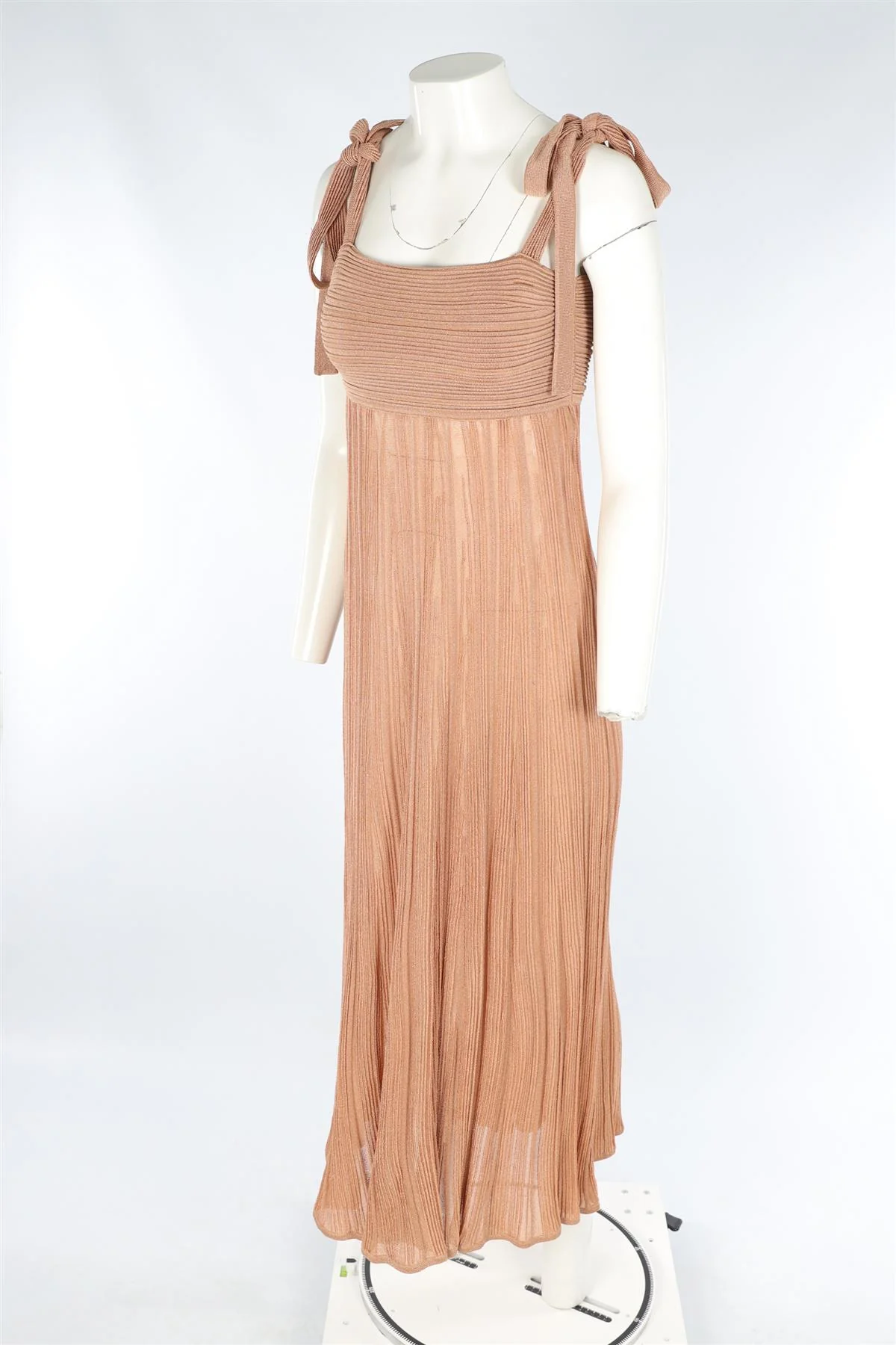 ZIMMERMANN TAN KNIT MAXI DRESS UK 10 - Image 3
