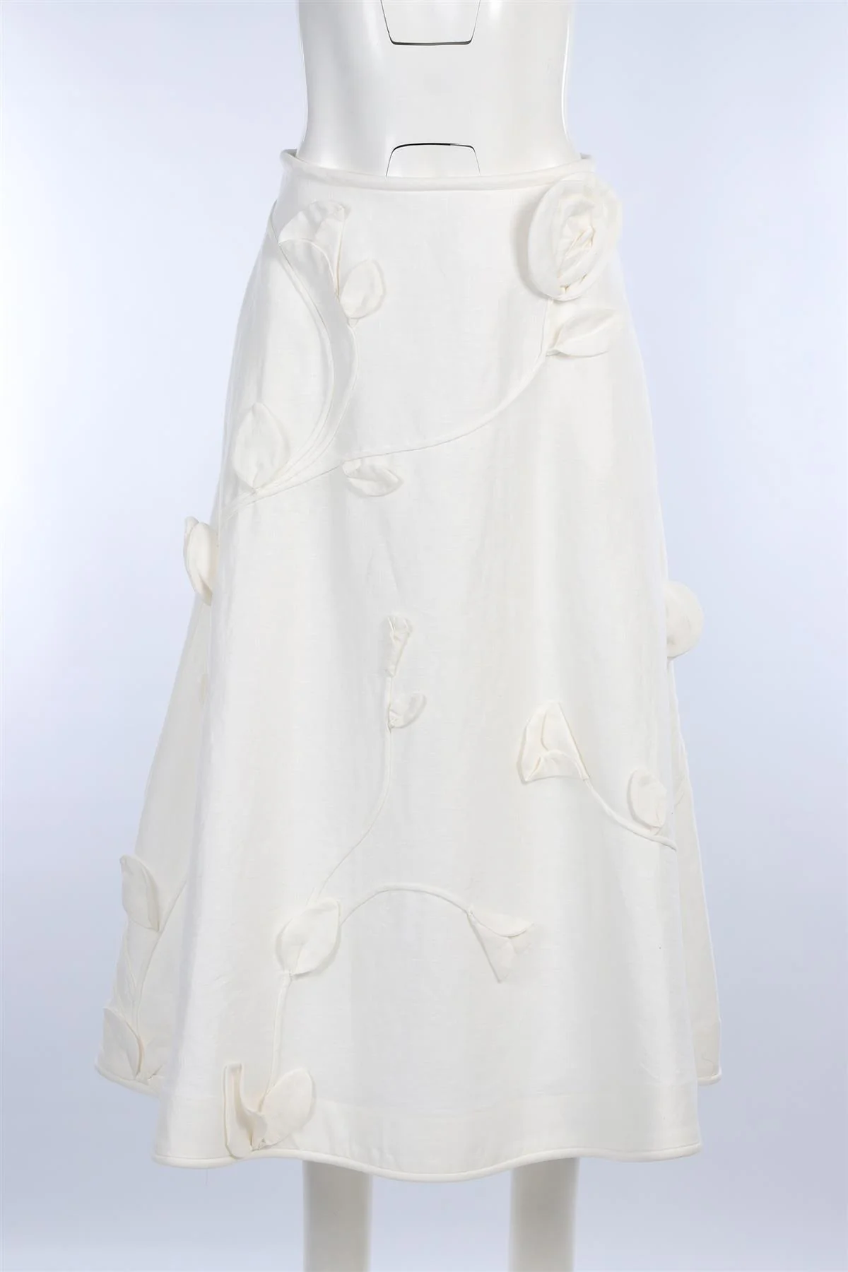ZIMMERMANN WHITE LINEN MAXI SKIRT UK 10 - Image 2