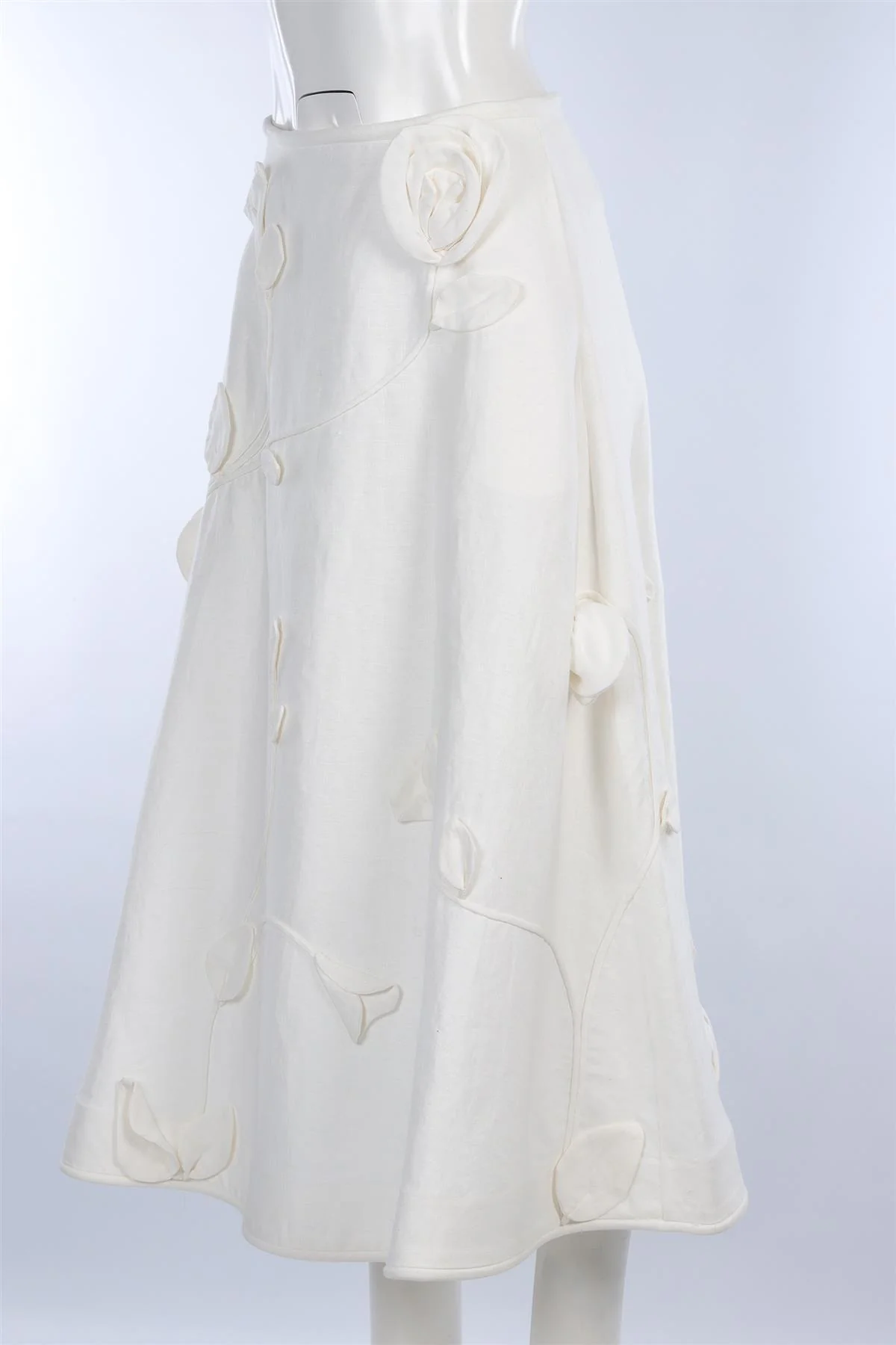 ZIMMERMANN WHITE LINEN MAXI SKIRT UK 10 - Image 3