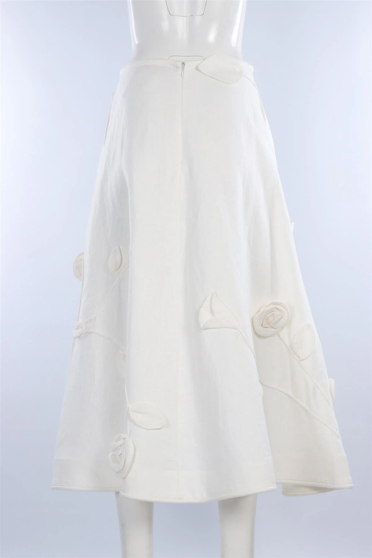 ZIMMERMANN WHITE LINEN MAXI SKIRT UK 10 - Image 4