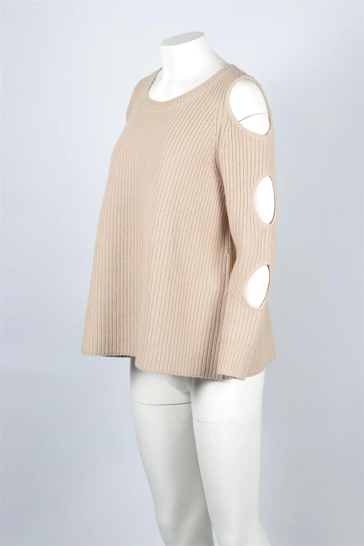 ZOE JORDAN BEIGE CASHMERE SWEATER MEDIUM-LARGE - Image 3